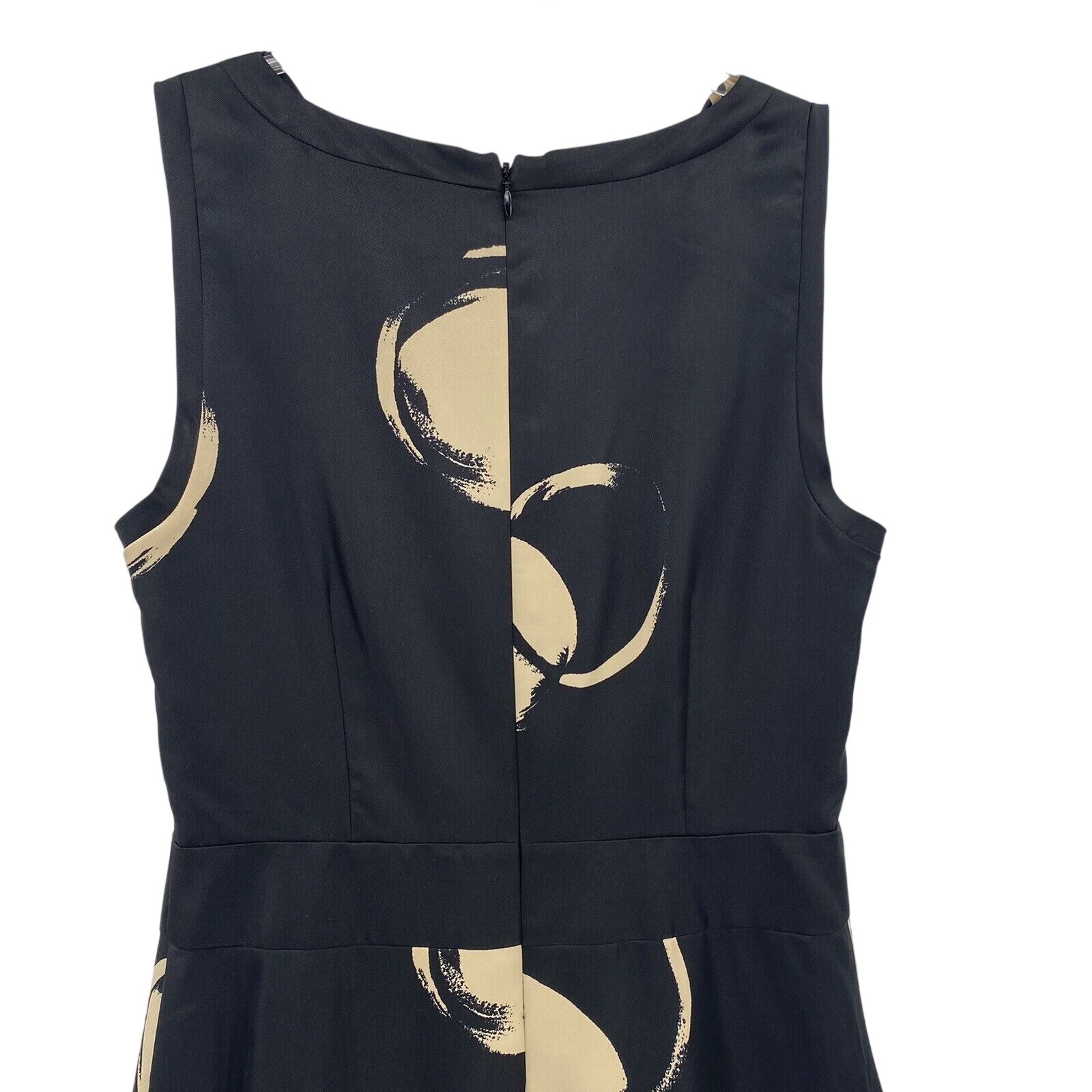 The Limited Womens Black Beige Drape Neck Sheath Dress Size 6 — image 6 of 8